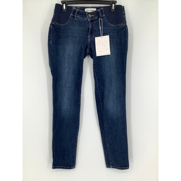 DL1961 Women's 28 Thornton Florence Maternity Instasculpt Ankle Jeans O10-14 - Picture 2 of 7